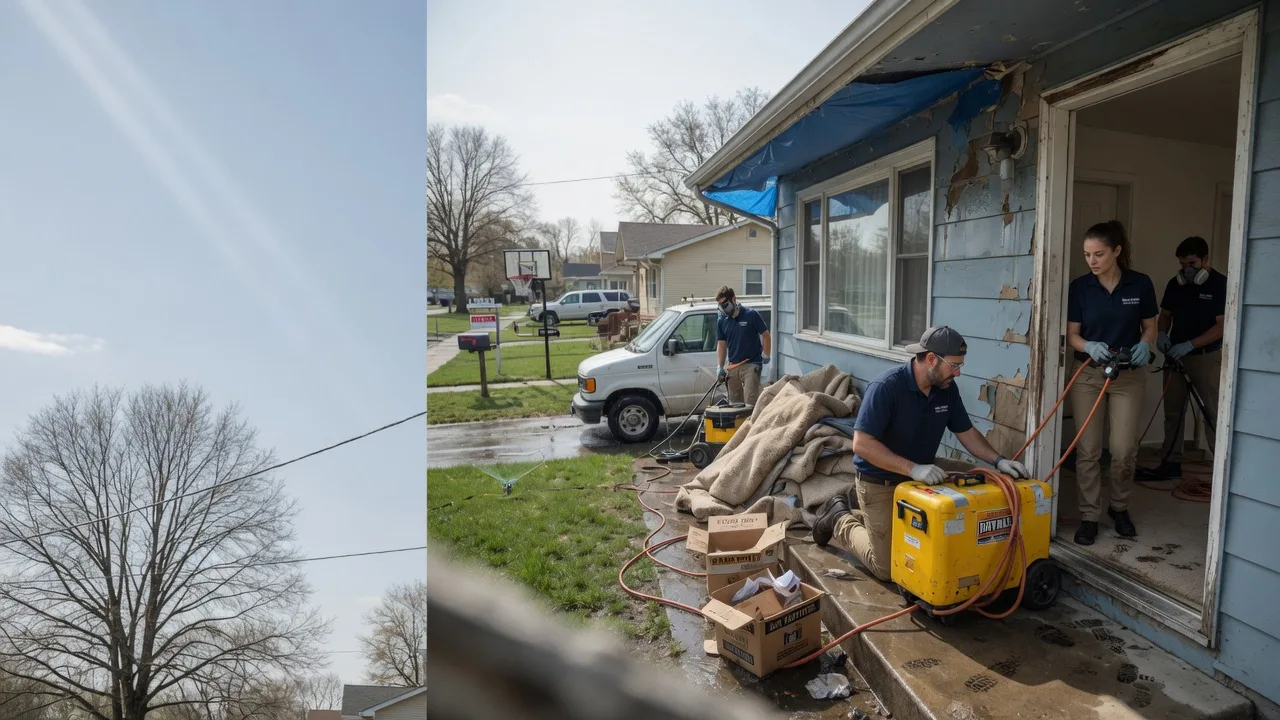 Basement Flood Cleanup in Wapella, IL near me